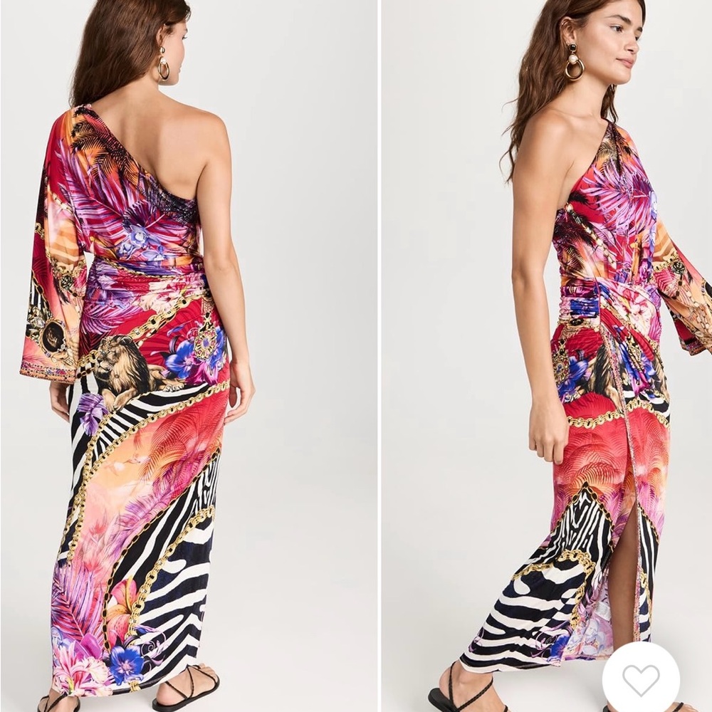 Camilla Multicolor One Shoulder Dress - Picture 2 of 6